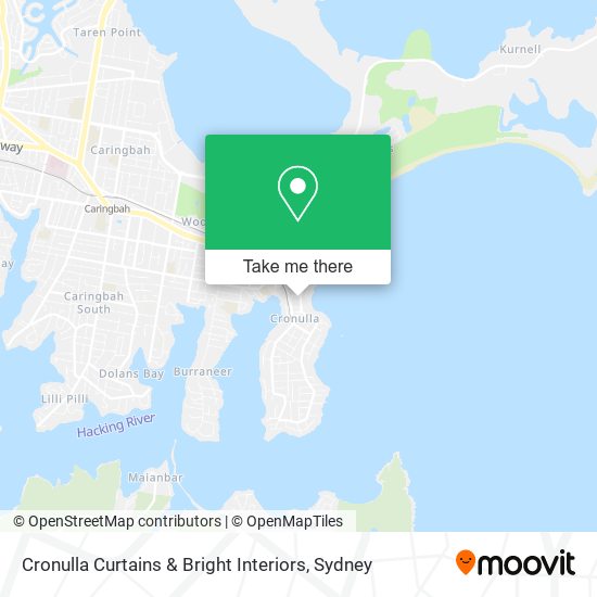 Cronulla Curtains & Bright Interiors map