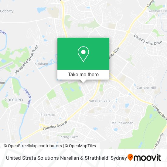 Mapa United Strata Solutions Narellan & Strathfield