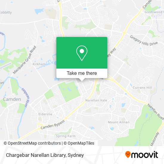 Chargebar Narellan Library map