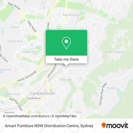 Amart Furniture NSW Distribution Centre map
