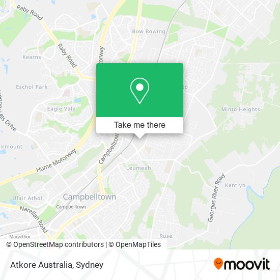 Atkore Australia map
