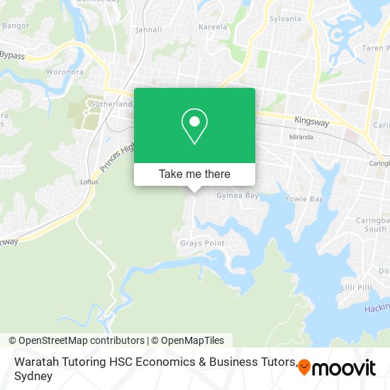 Waratah Tutoring HSC Economics & Business Tutors map