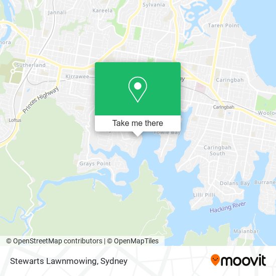 Stewarts Lawnmowing map