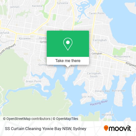 Mapa SS Curtain Cleaning Yowie Bay NSW