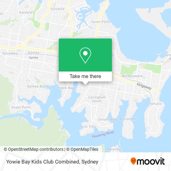Yowie Bay Kids Club Combined map