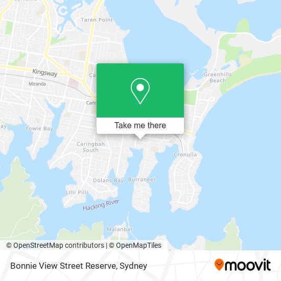 Bonnie View Street Reserve map