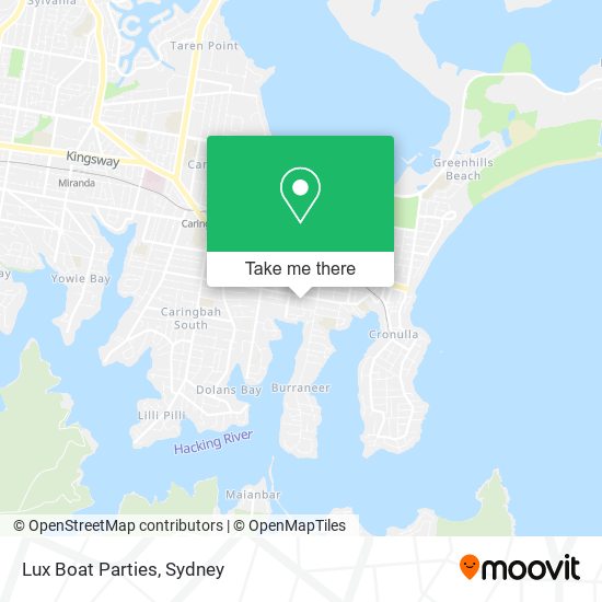 Lux Boat Parties map
