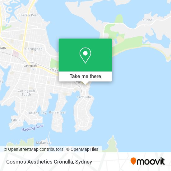 Cosmos Aesthetics Cronulla map