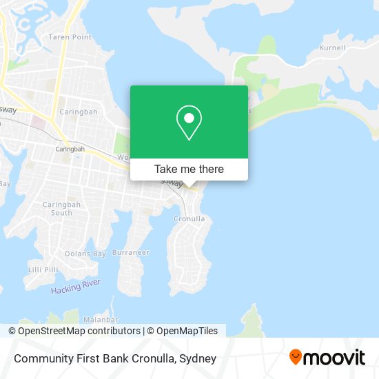 Community First Bank Cronulla map