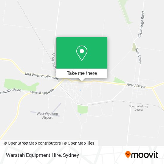 Waratah Equipment Hire map