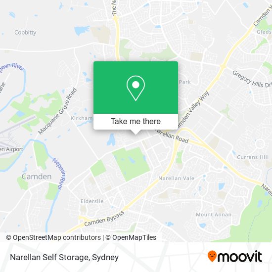 Narellan Self Storage map