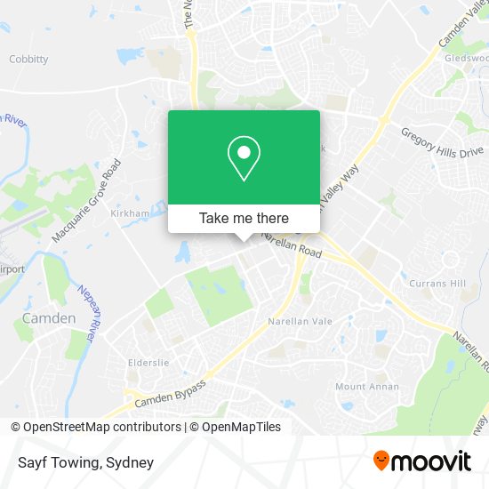 Sayf Towing map