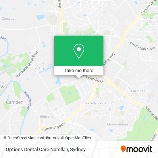 Mapa Options Dental Care Narellan