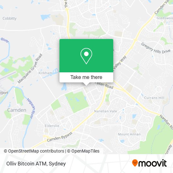 Mapa Olliv Bitcoin ATM