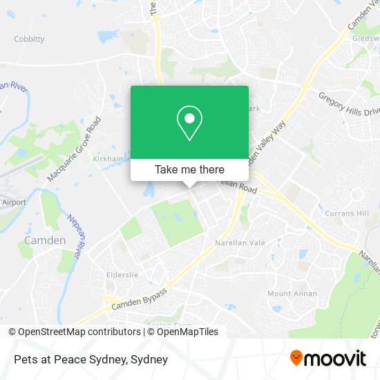 Pets at Peace Sydney map