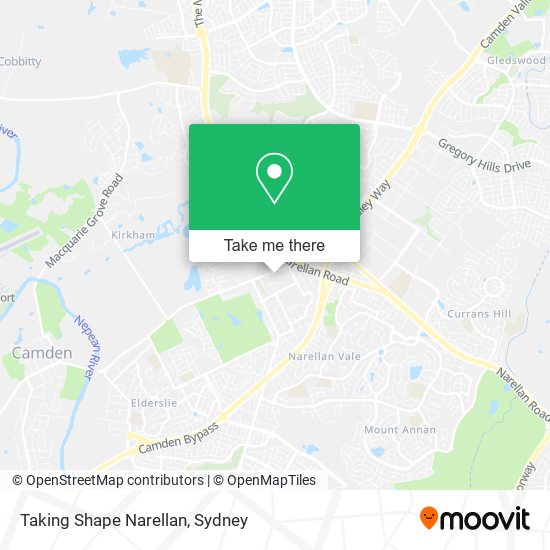 Taking Shape Narellan map