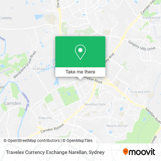 Travelex Currency Exchange Narellan map