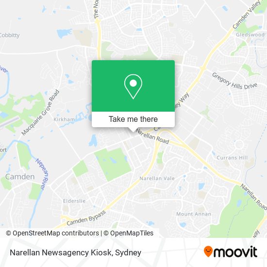 Mapa Narellan Newsagency Kiosk