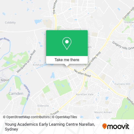 Mapa Young Academics Early Learning Centre Narellan