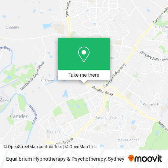 Equilibrium Hypnotherapy & Psychotherapy map