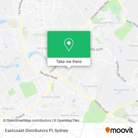 Eastcoast Distributors Pl map