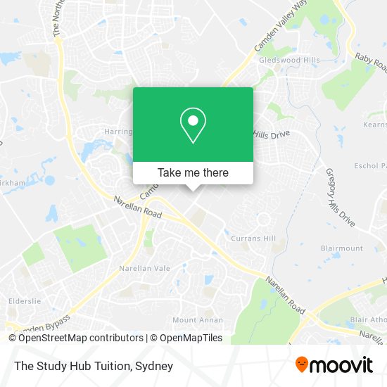 The Study Hub Tuition map