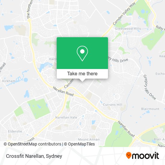 Crossfit Narellan map