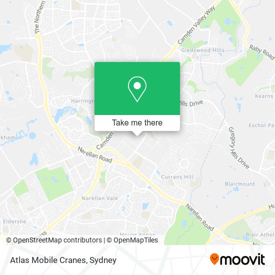 Atlas Mobile Cranes map