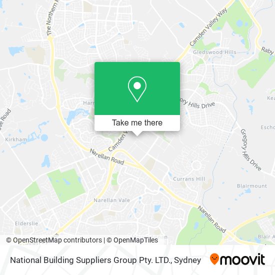 National Building Suppliers Group Pty. LTD. map