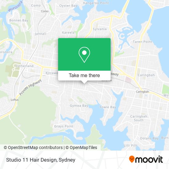 Studio 11 Hair Design map