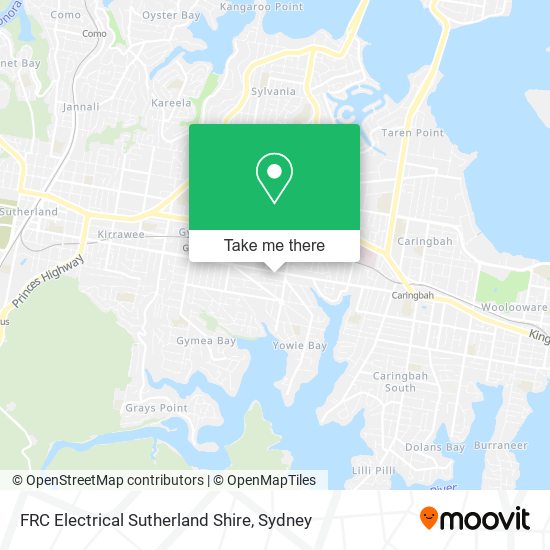 Mapa FRC Electrical Sutherland Shire