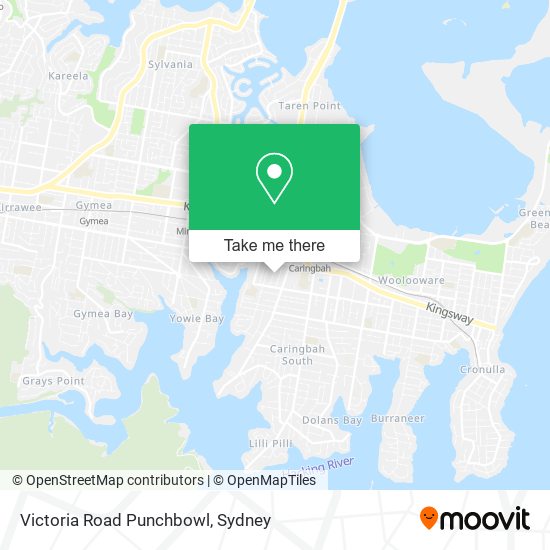 Victoria Road Punchbowl map