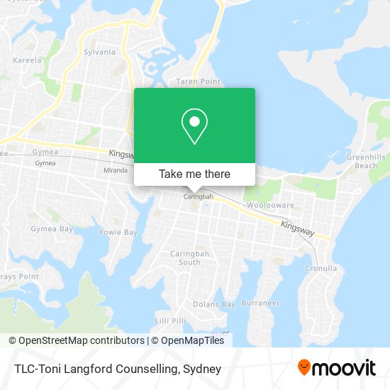 TLC-Toni Langford Counselling map