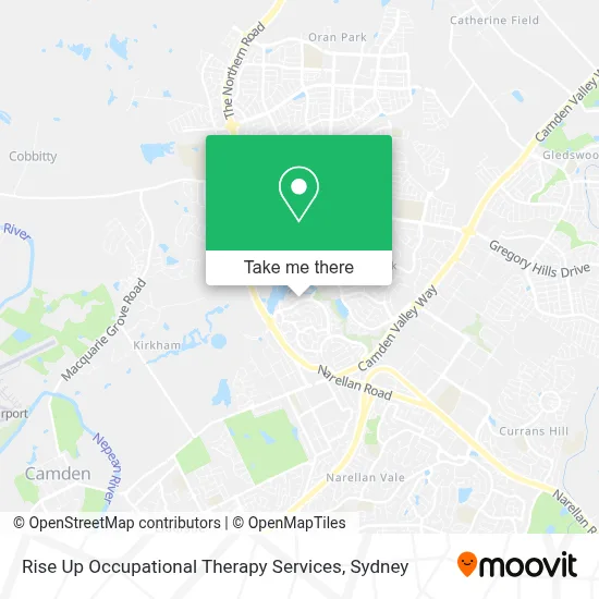 Mapa Rise Up Occupational Therapy Services