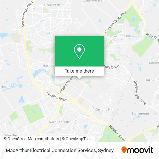 MacArthur Electrical Connection Services map