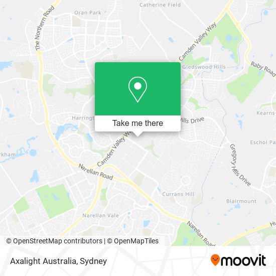 Axalight Australia map