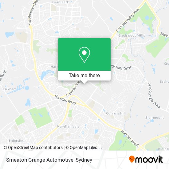 Mapa Smeaton Grange Automotive