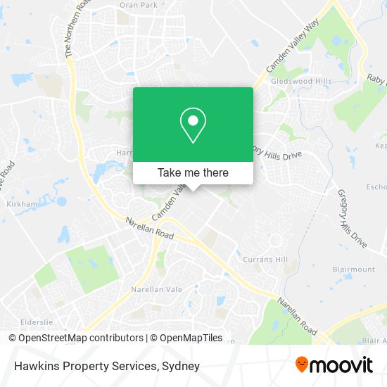 Hawkins Property Services map