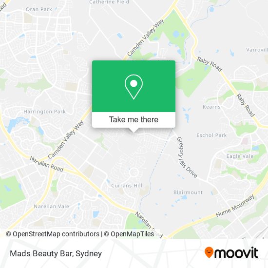 Mads Beauty Bar map