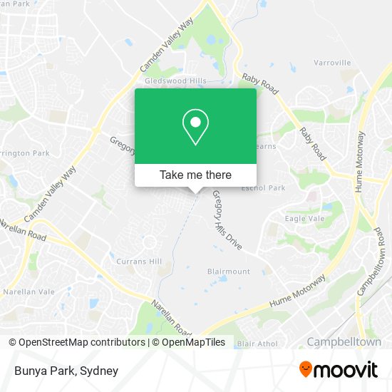 Mapa Bunya Park