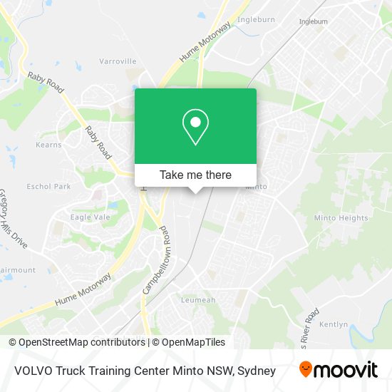 VOLVO Truck Training Center Minto NSW map