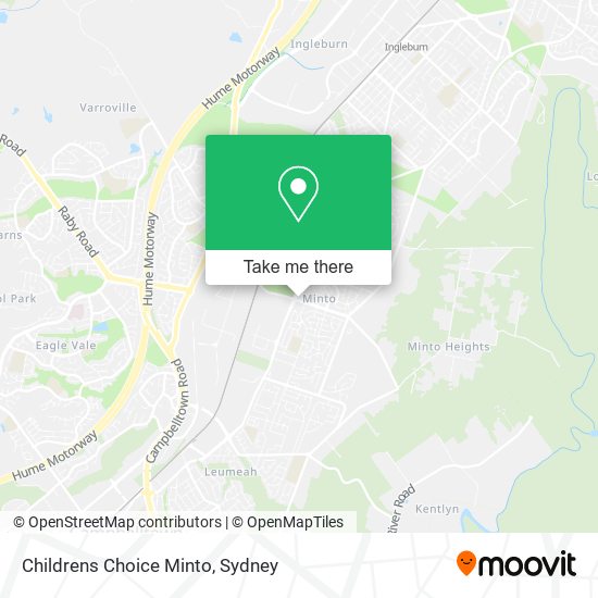 Childrens Choice Minto map