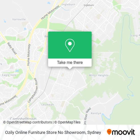 Ozily Online Furniture Store No Showroom map