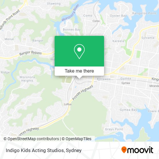 Mapa Indigo Kids Acting Studios