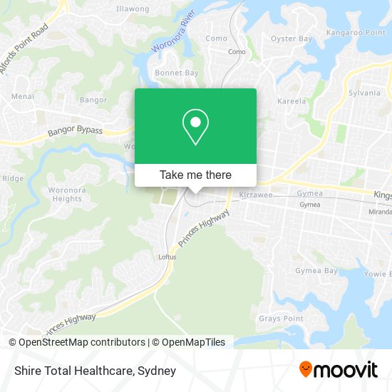 Mapa Shire Total Healthcare