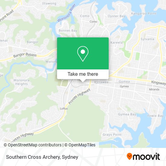 Southern Cross Archery map