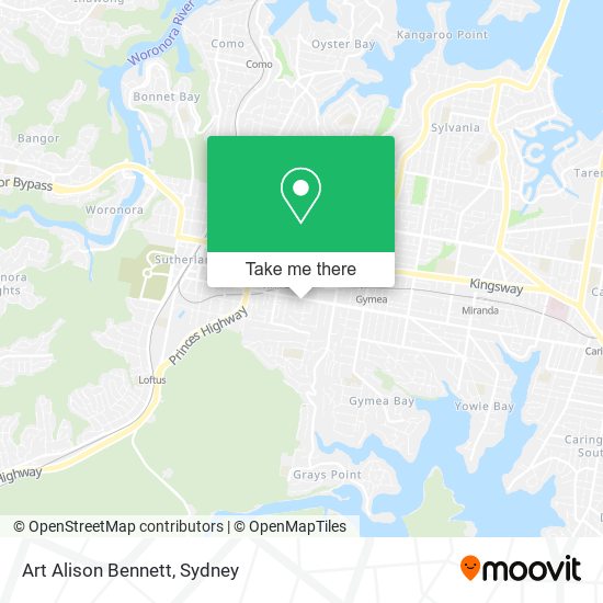 Art Alison Bennett map