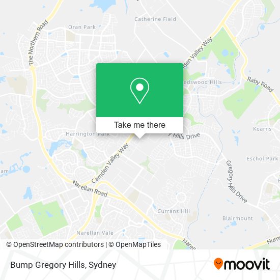 Bump Gregory Hills map