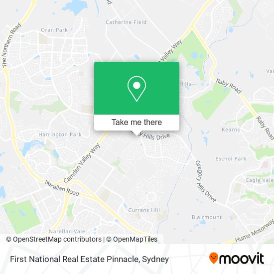 First National Real Estate Pinnacle map