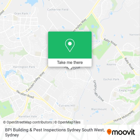 Mapa BPI Building & Pest Inspections Sydney South West